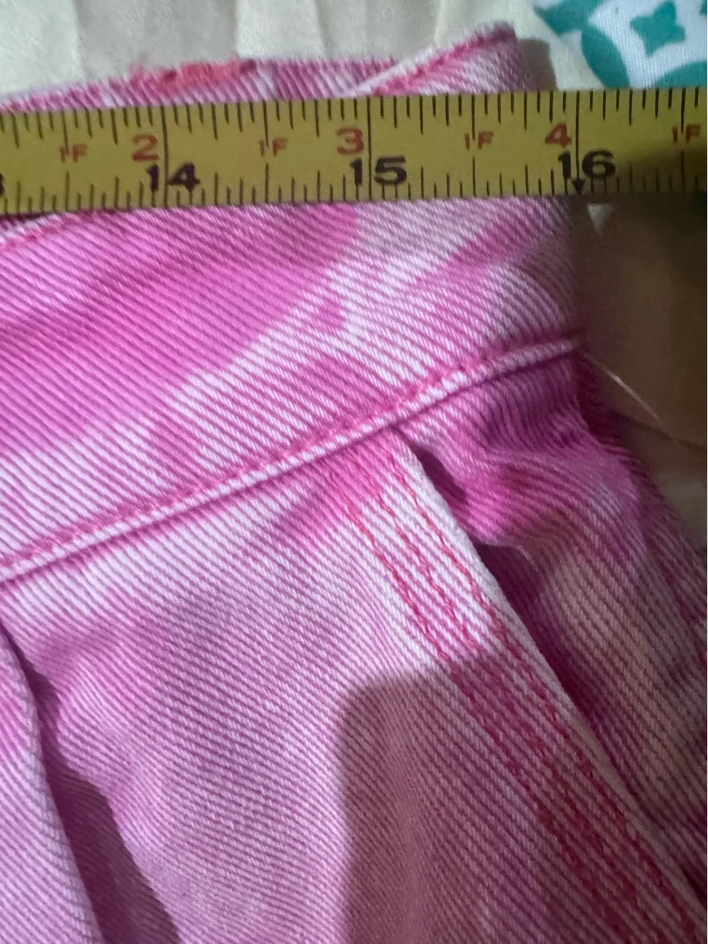 Avec les filled Wide Leg Pink Washed Denim Pants